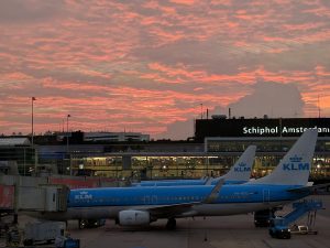 schiphol aerodrom Amsterdam avio karte